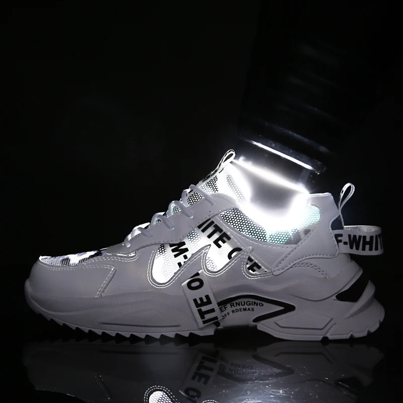 Fashion Spring Reflective Platform Sneakers men Shoes Korean Lace Up Chunky Sneakers Mixed Color Women's Vulcanize Shoes 2021
Fashion Spring Reflective Platform Sneakers men Shoes Korean Lace Up Chunky Sneakers Mixed Color Women's Vulcanize Shoes 2021