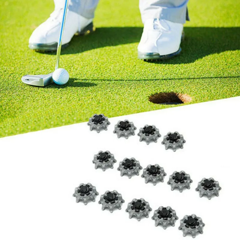 14 Pcs Golf Professional Training Rubber Shoes Nail Soft Spikes Pins Fast Twist Shoe Spikes Replacement Set Golf Training Aids