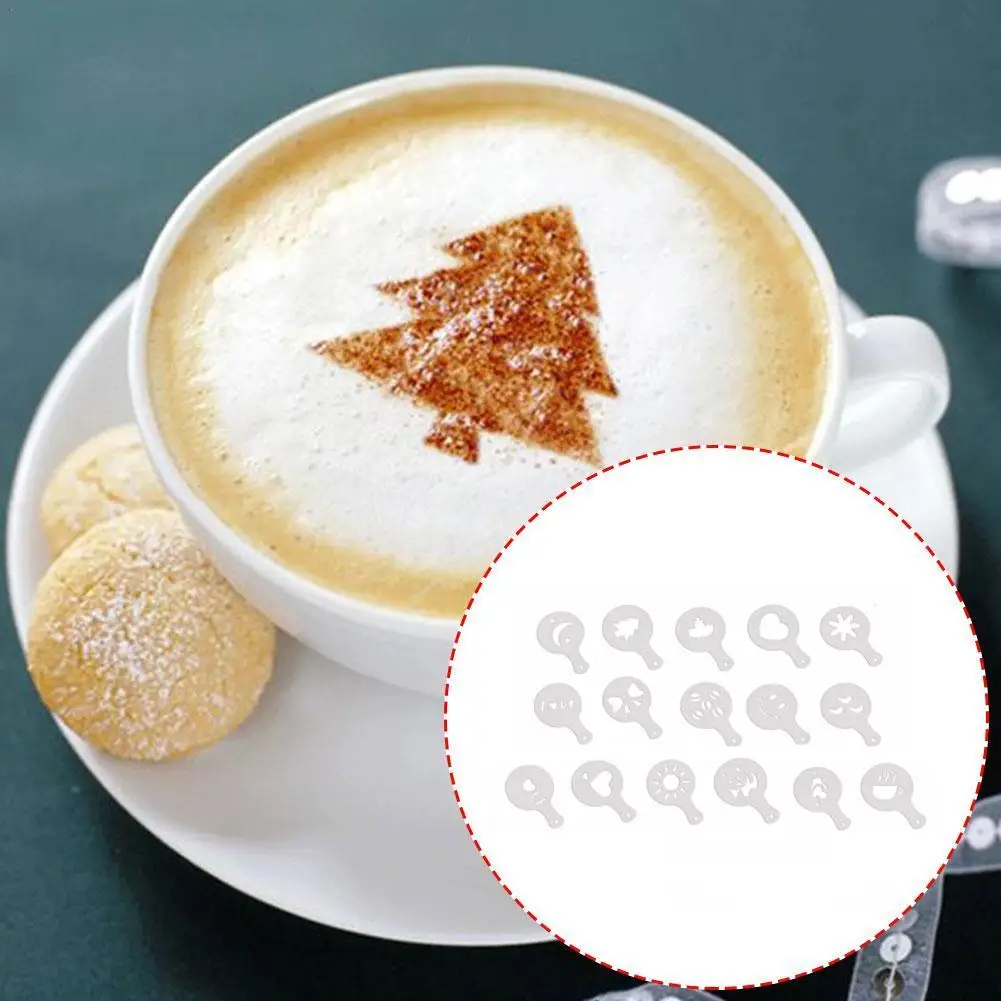 16pcs/set Plastic Cafe Foam Spray Template Barista Fancy Model Garland Decoration Flower Printing Coffee Tool Stencils Mold W6L6
16pcs/set Plastic Cafe Foam Spray Template Barista Fancy Model Garland Decoration Flower Printing Coffee Tool Stencils Mold W6L6
