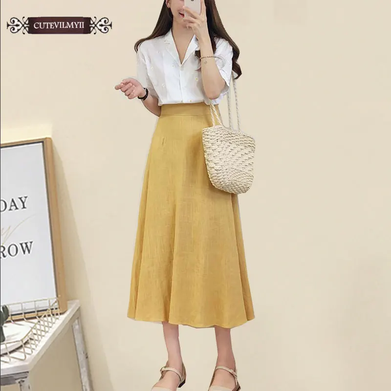 2020 Women Skirts Korean Japanese Design Women Preppy Style Bow Tie Zipper Back Yellow Cotton Blend High Waist Skirt Cute E7920
2020 Women Skirts Korean Japanese Design Women Preppy Style Bow Tie Zipper Back Yellow Cotton Blend High Waist Skirt Cute E7920