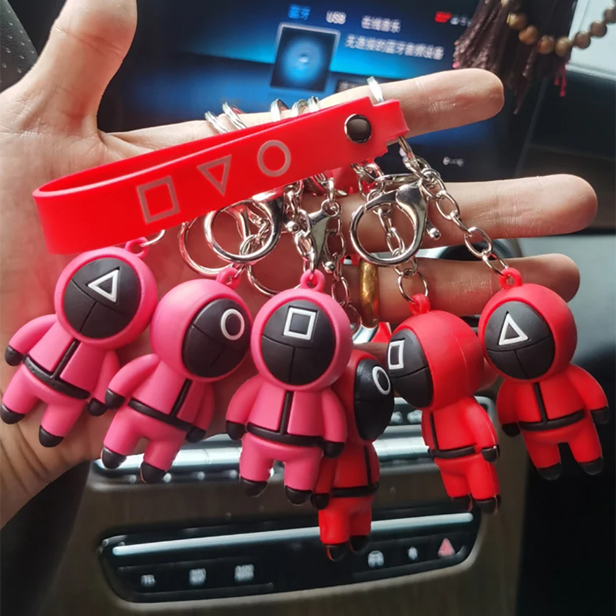 Squid Game Keychain Soldier Triangle Series Creative Charms 3d Mini Doll Figurine Key Ring Car Backpack Pendant Gift Ornament
Squid Game Keychain Soldier Triangle Series Creative Charms 3d Mini Doll Figurine Key Ring Car Backpack Pendant Gift Ornament