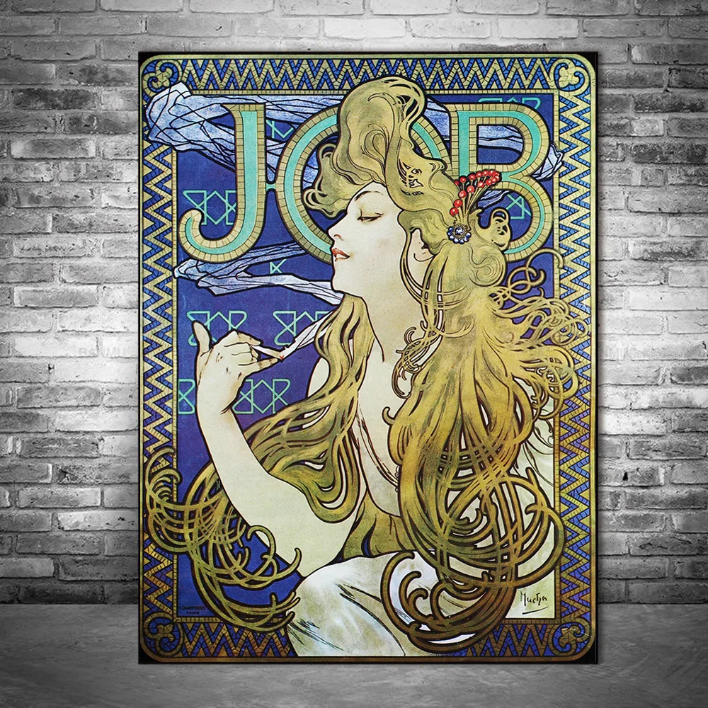 Job Cigarettes by Alphonse Mucha Canvas Art Posters And Prints Art Nouveau Canvas Paintings on the Wall Art Pictures Home Decor
Job Cigarettes by Alphonse Mucha Canvas Art Posters And Prints Art Nouveau Canvas Paintings on the Wall Art Pictures Home Decor