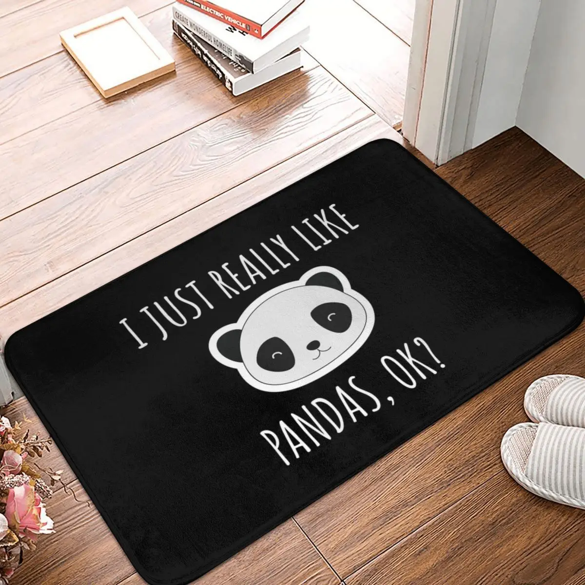 

I Just Really Like Pandas Doormat Carpet Mat Rug Polyester Anti-slip Floor Decor Bath Bathroom Kitchen Balcony 40*60