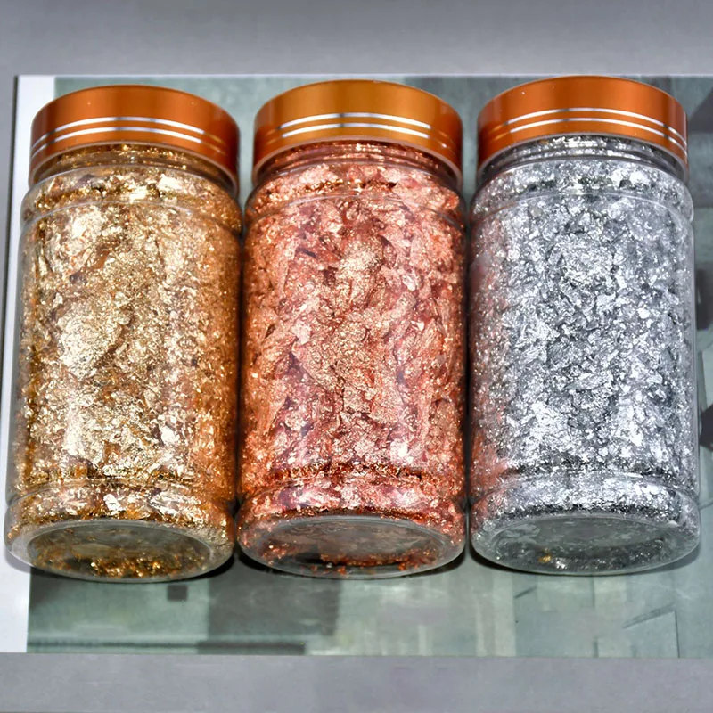 1Bottle Foil Paper 3Colors for Baking Decoration 3g Kitchen Tools Multi Purpose DIY Cake Ornament Stage Background
1Bottle Foil Paper 3Colors for Baking Decoration 3g Kitchen Tools Multi Purpose DIY Cake Ornament Stage Background