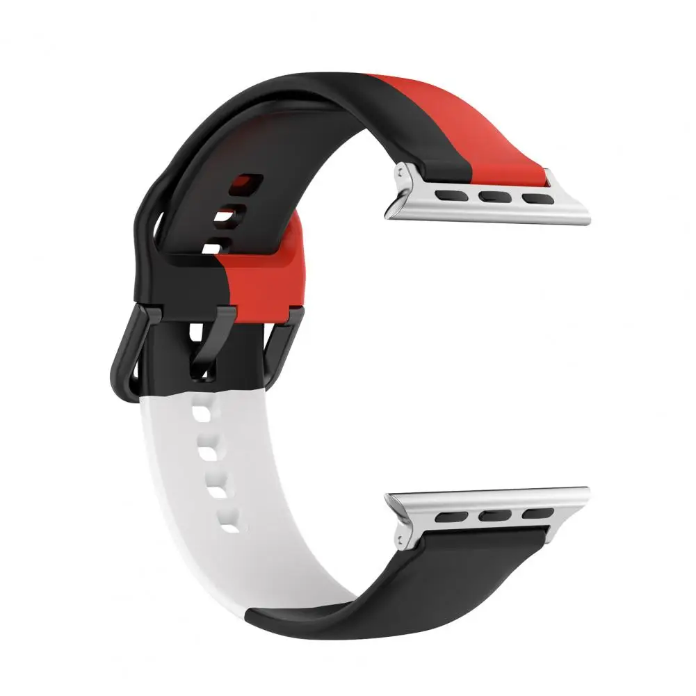 Watch Band Three-color Matching Star Buckle Type Soft Silicone Wristwatch Strap for Apple Watch 1/2/3/4/5/6 
Watch Band Three-color Matching Star Buckle Type Soft Silicone Wristwatch Strap for Apple Watch 1/2/3/4/5/6