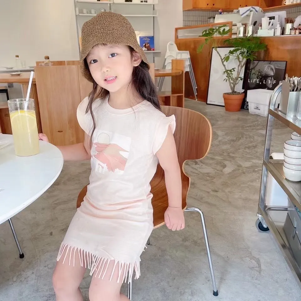 2021 Presale 20th April Baby dress pink colour tassel design sleeveless cotton kids dresses
2021 Presale 20th April Baby dress pink colour tassel design sleeveless cotton kids dresses