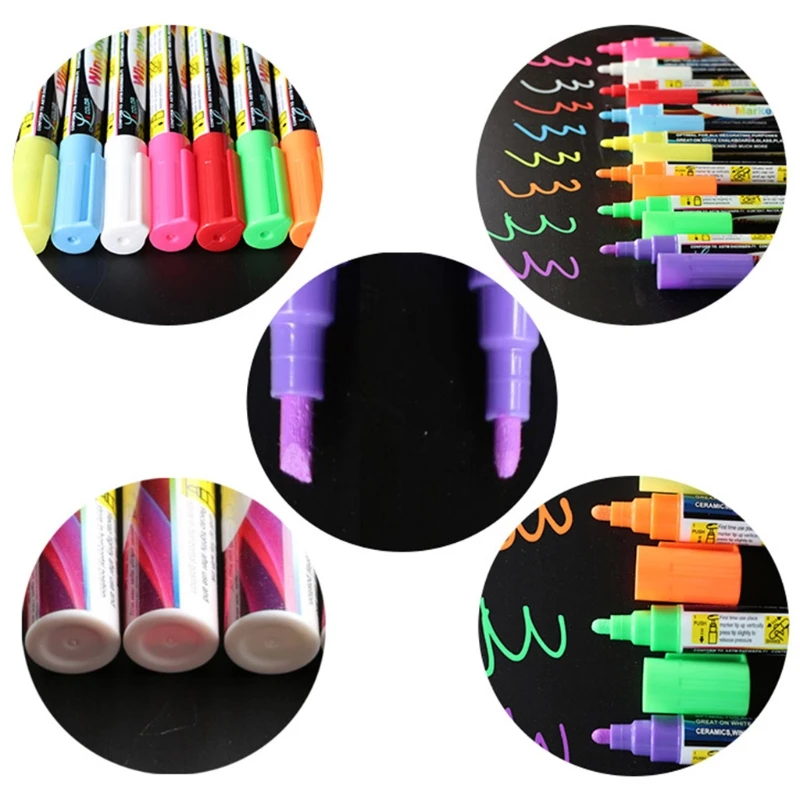 Двусторонний маркер для рисования, 8 шт./компл., флуоресцентный Светодиодный Маркер с жидким мелом для школьной художественной живописи, 8 цв...
Двусторонний маркер для рисования, 8 шт./компл., флуоресцентный Светодиодный Маркер с жидким мелом для школьной художественной живописи, 8 цв...