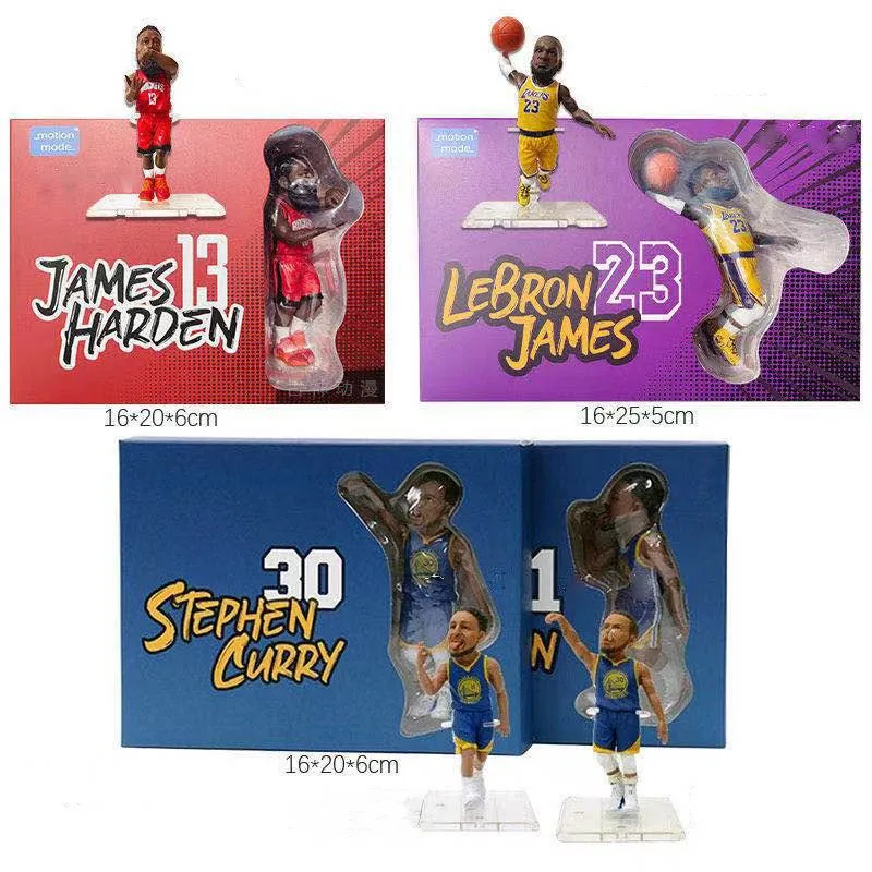 

Action Figure NBA Star James Harden Curry Thompson Basketball Cute Model Doll Decoration Toy Gift for Children