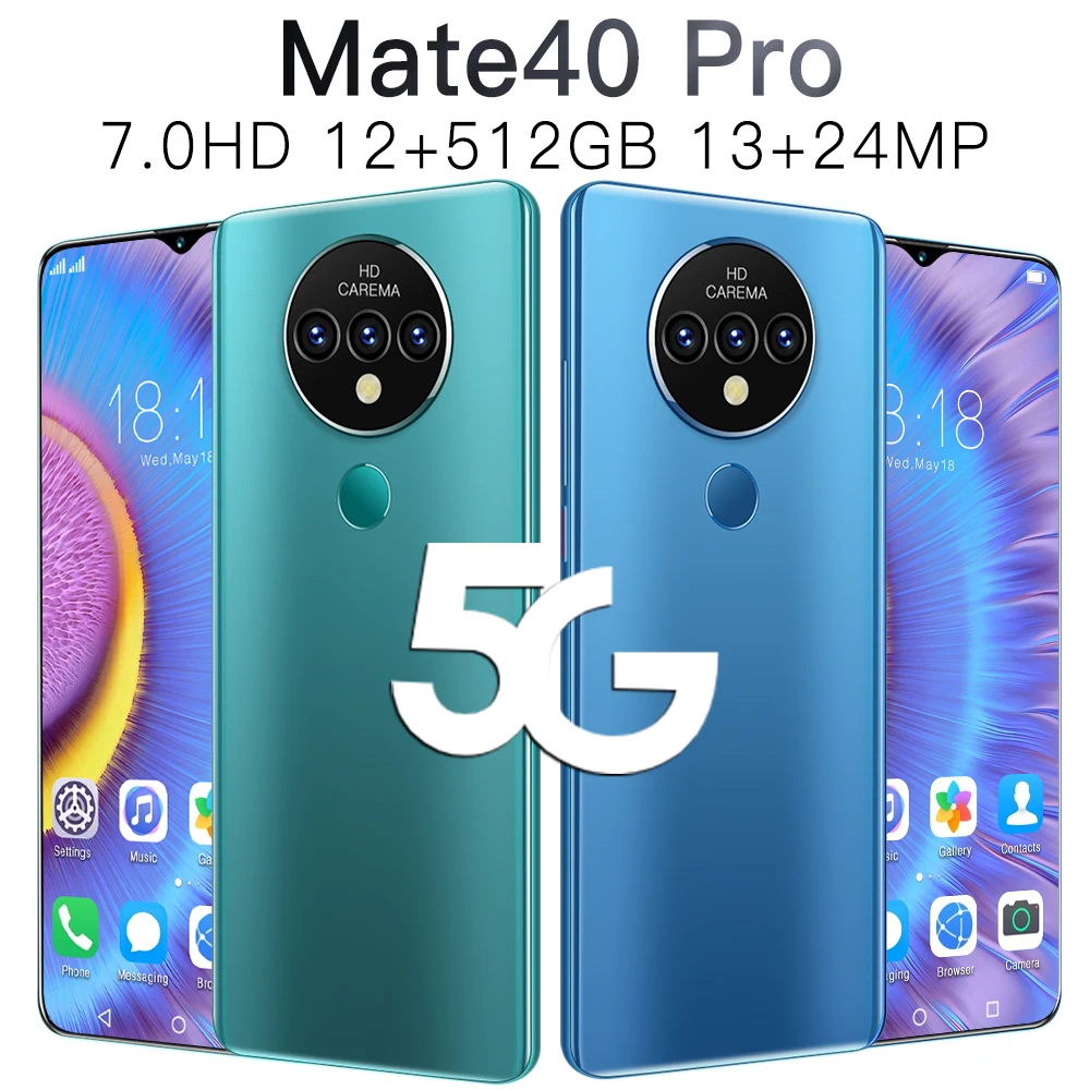 2021 New Arrive Global Version Mate 40 Pro 12GB+512GB Smartphoens 7.0inch HD Android 10.0 Cellphones 4800mAh Mobile Phones
2021 New Arrive Global Version Mate 40 Pro 12GB+512GB Smartphoens 7.0inch HD Android 10.0 Cellphones 4800mAh Mobile Phones