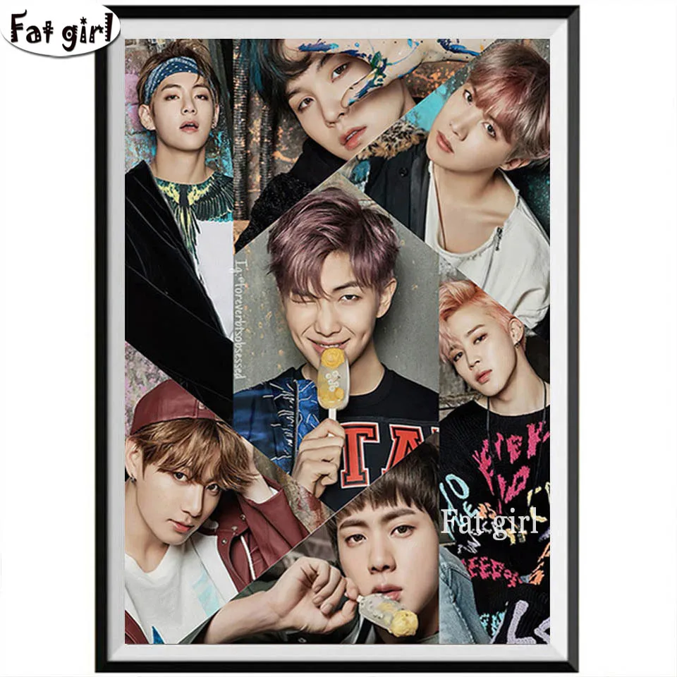 5D Diamond Painting Full Diamond Kpop Bangtan Boys Embroidery Picture Of Rhinestone DIY Diamond Mosaic Cross Stitch Setting
5D Diamond Painting Full Diamond Kpop Bangtan Boys Embroidery Picture Of Rhinestone DIY Diamond Mosaic Cross Stitch Setting