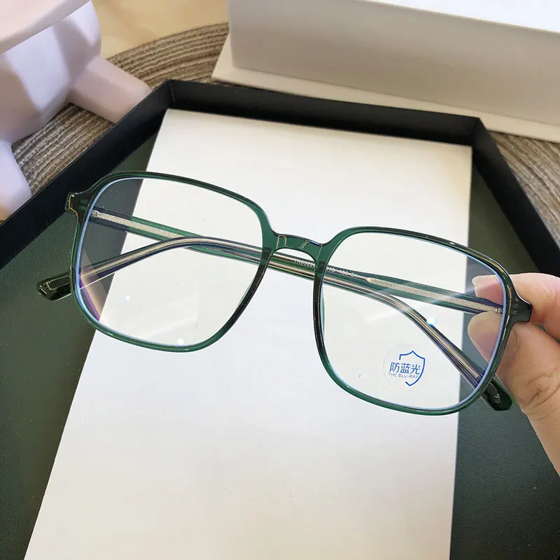 Очки с защитой от сисветильник оправа для очков зеленые женские квадратные очки