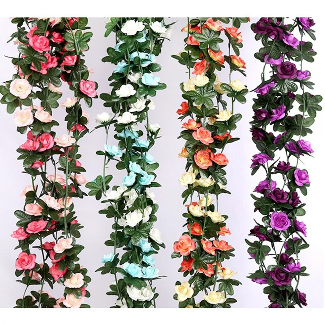 2.7m Long Artificial Rose Vine Artificial Flower 69 Small Roses Decoration Weddings Festivals Parties Decoration
2.7m Long Artificial Rose Vine Artificial Flower 69 Small Roses Decoration Weddings Festivals Parties Decoration