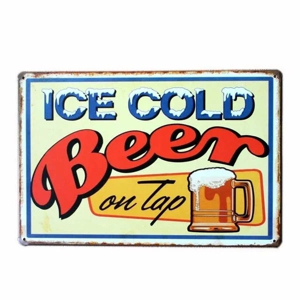 Beer Plates Metal Sign Bar Decoration Vintage Plaque Beer Poster Club Wall Decorative Home Decor 20x30cm
Beer Plates Metal Sign Bar Decoration Vintage Plaque Beer Poster Club Wall Decorative Home Decor 20x30cm