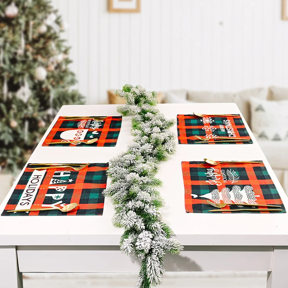4PC Christmas Placemats Non Slip Heat-Resistant 2022 Table Mats Forest Man Xmas Dining Home Decoration Christmas Ornaments
4PC Christmas Placemats Non Slip Heat-Resistant 2022 Table Mats Forest Man Xmas Dining Home Decoration Christmas Ornaments