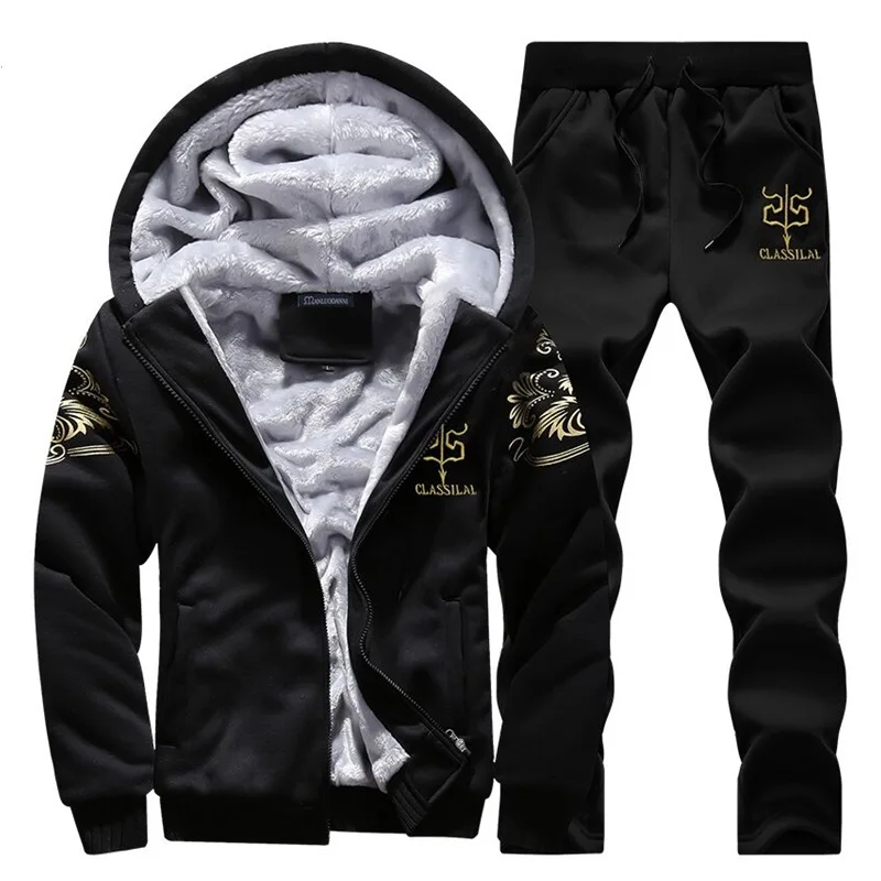 Winter Men's Set Fleece Hoodie Pant Thick Warm Tracksuit Sportswear Hooded Track Suits Male Sweatsuit For Man Tracksuit M-4XL
Winter Men's Set Fleece Hoodie Pant Thick Warm Tracksuit Sportswear Hooded Track Suits Male Sweatsuit For Man Tracksuit M-4XL