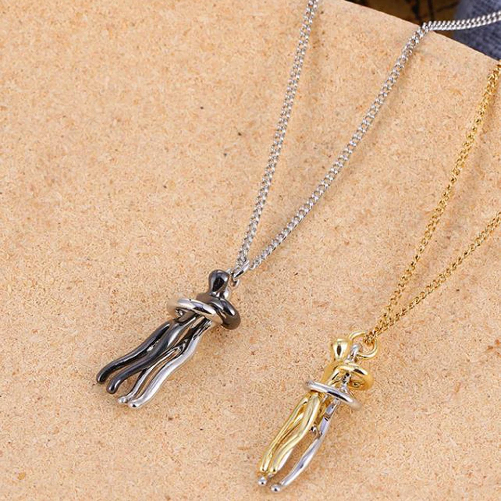 2021 Hot Sale Affectionate Hug Necklace Valentine's Day Couples Anniversary Gift Fashion Punk Street Style Pendant Necklace
2021 Hot Sale Affectionate Hug Necklace Valentine's Day Couples Anniversary Gift Fashion Punk Street Style Pendant Necklace