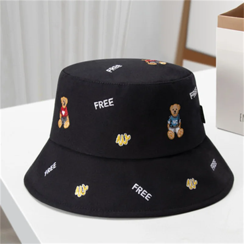 Bucket Hats Women Summer Black Orange Purple Flat Top Embroidery Hats Casual Beach Sun Protection Party Men Hats Gorro Pescador
Bucket Hats Women Summer Black Orange Purple Flat Top Embroidery Hats Casual Beach Sun Protection Party Men Hats Gorro Pescador