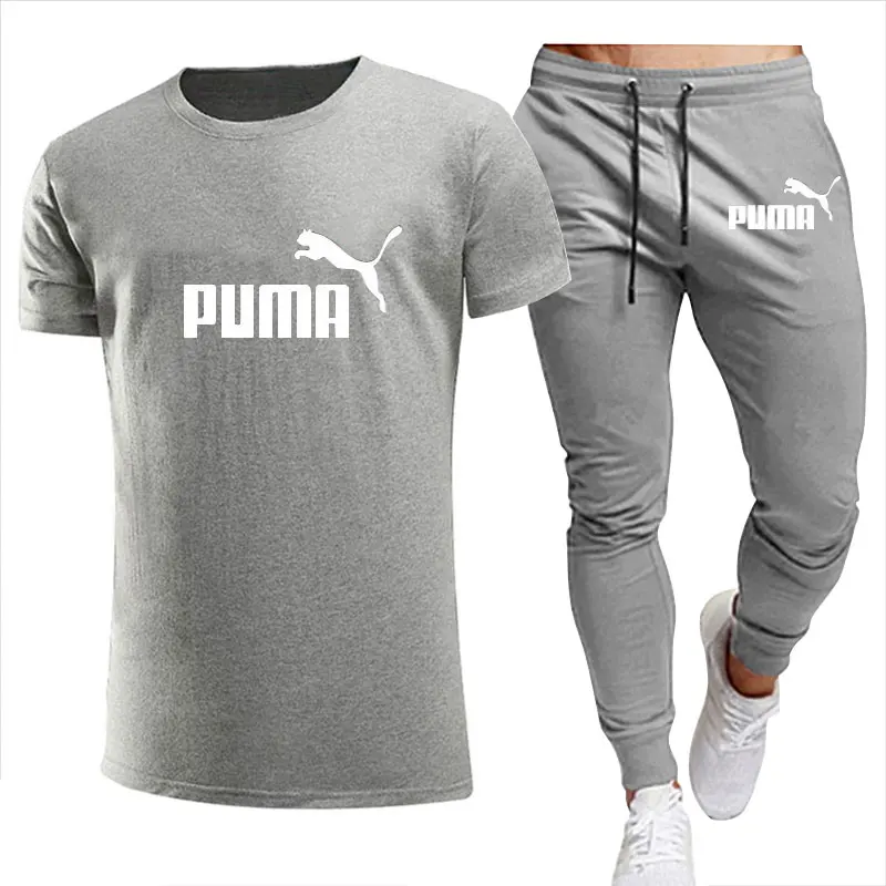 2021 Summer Fashion Leisure brand Men's Set Tracksuit Sportswear Track Suits Male Sweatsuit Short Sleeves T shirt 2 piece set 2021 Summer Fashion Leisure brand Men's Set Tracksuit Sportswear Track Suits Male Sweatsuit Short Sleeves T shirt 2 piece set
