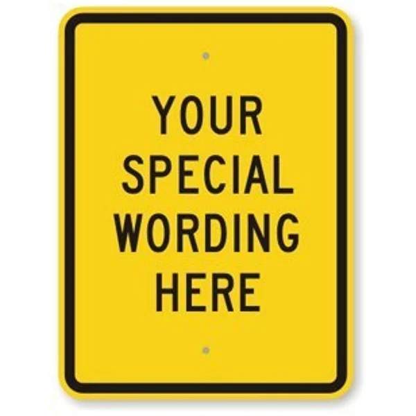 New Road Sign Customizable Vertical Yellow & Black Sign Template Heavy-Duty Aluminum Metal Tin Sign Street Sign
New Road Sign Customizable Vertical Yellow & Black Sign Template Heavy-Duty Aluminum Metal Tin Sign Street Sign