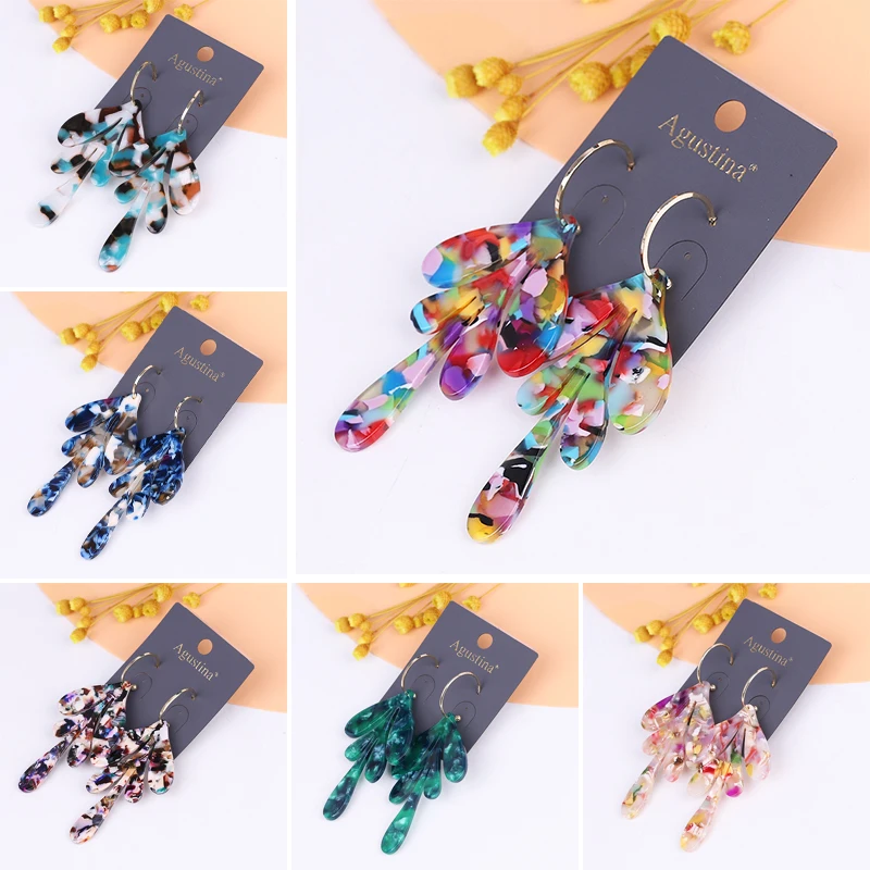Acrylic earrings for women 2021 korea handmade geometric bohemian vintage popular earrings
Acrylic earrings for women 2021 korea handmade geometric bohemian vintage popular earrings