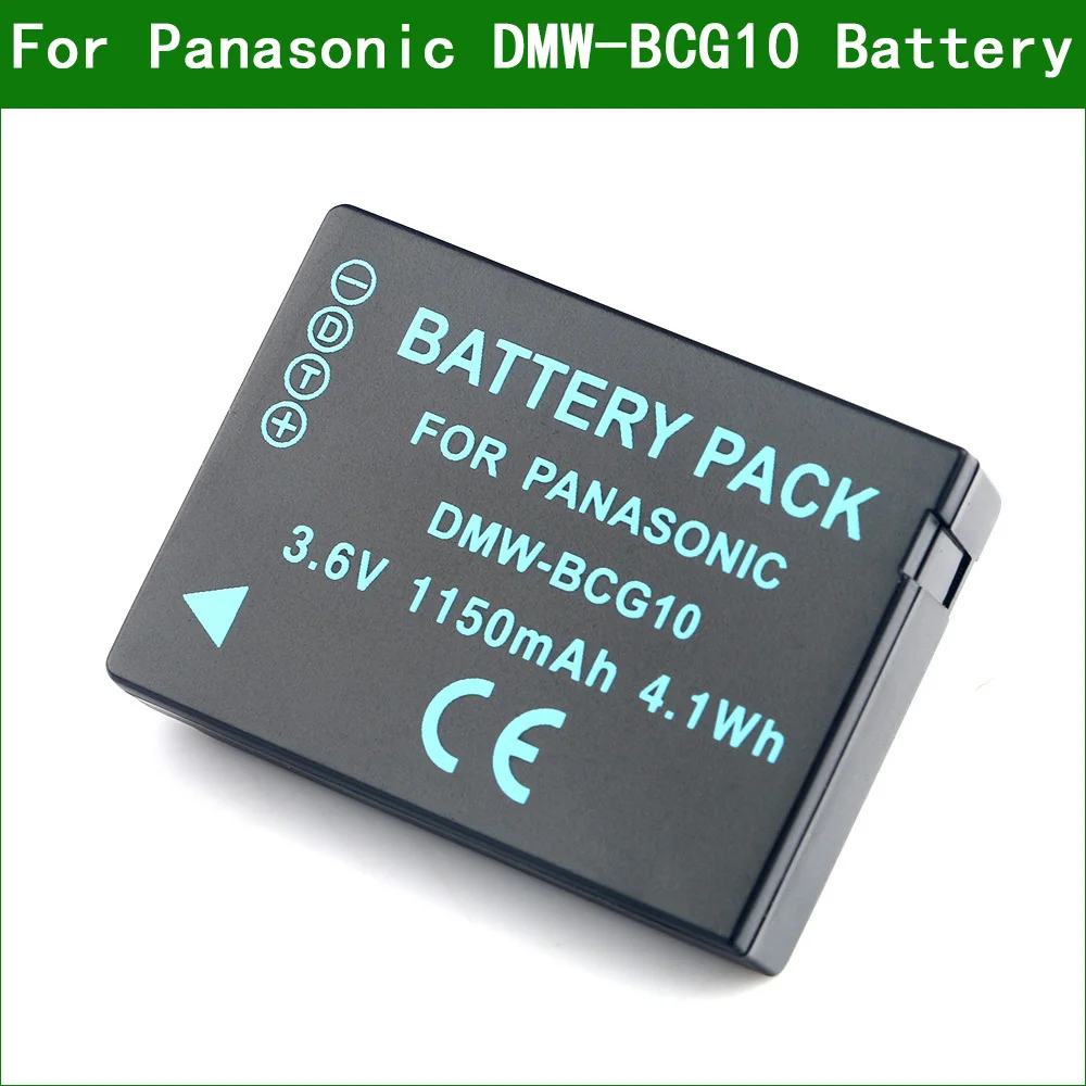 Аккумулятор BCG10E BCG10PP для цифровой камеры Panasonic DMW-BCG10 ZS3 ZS5 ZS6 ZS7 ZS8 ZS10 ZS15 ZS19 3D1 ZR1 ZR3 TZ22
