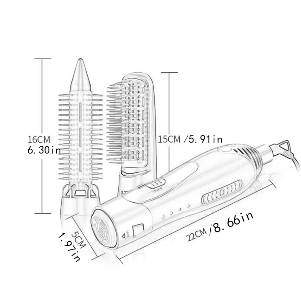 Negative Ion Comb Hair Dryer Hair Dryer Multi-Function Blow Comb One Hair Style Hair Dryer Blow Comb New Experience