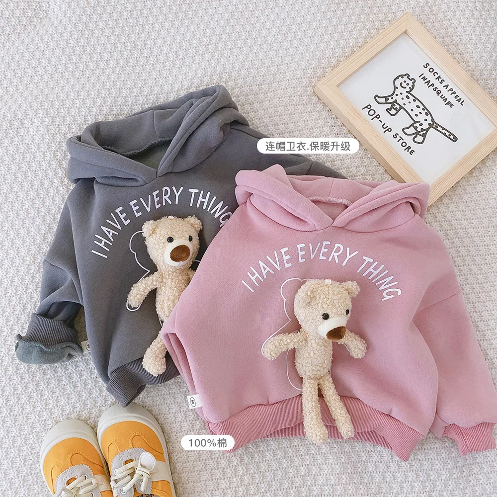 GirlsThick Warm Fleece Sweatshirts New Baby Kids Cute Cartoon Bear Children Print Long Sleeve Sport Top
GirlsThick Warm Fleece Sweatshirts New Baby Kids Cute Cartoon Bear Children Print Long Sleeve Sport Top