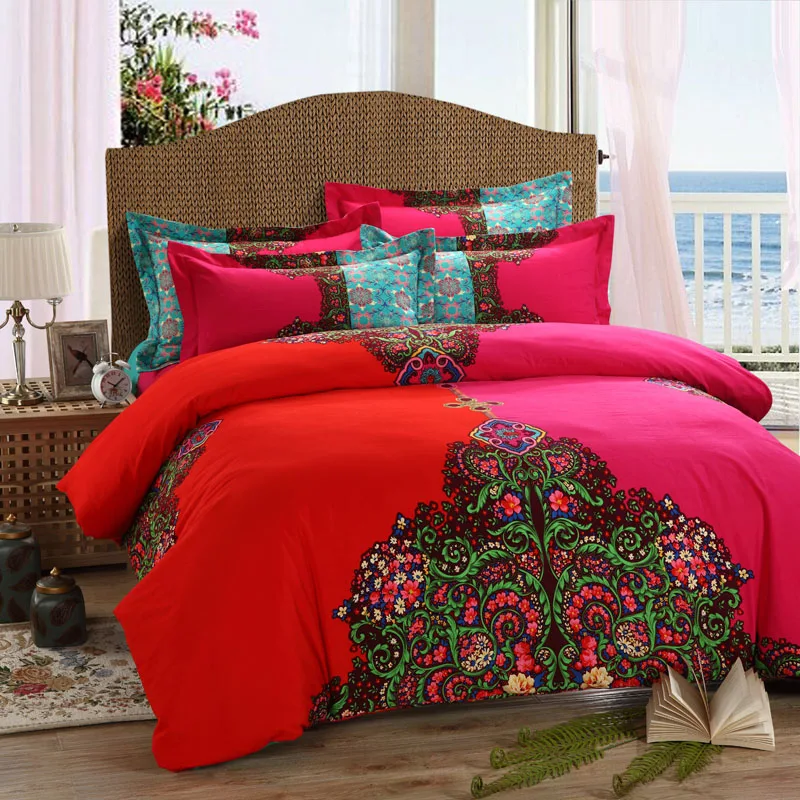 Bohemia/bohe Duvet Cover Set Heavy Brushed Duvet Cover+bedsheet+Pillowcase 4pc Bedding Sets Queen King 100% Sanded Cotton Fabric
Bohemia/bohe Duvet Cover Set Heavy Brushed Duvet Cover+bedsheet+Pillowcase 4pc Bedding Sets Queen King 100% Sanded Cotton Fabric