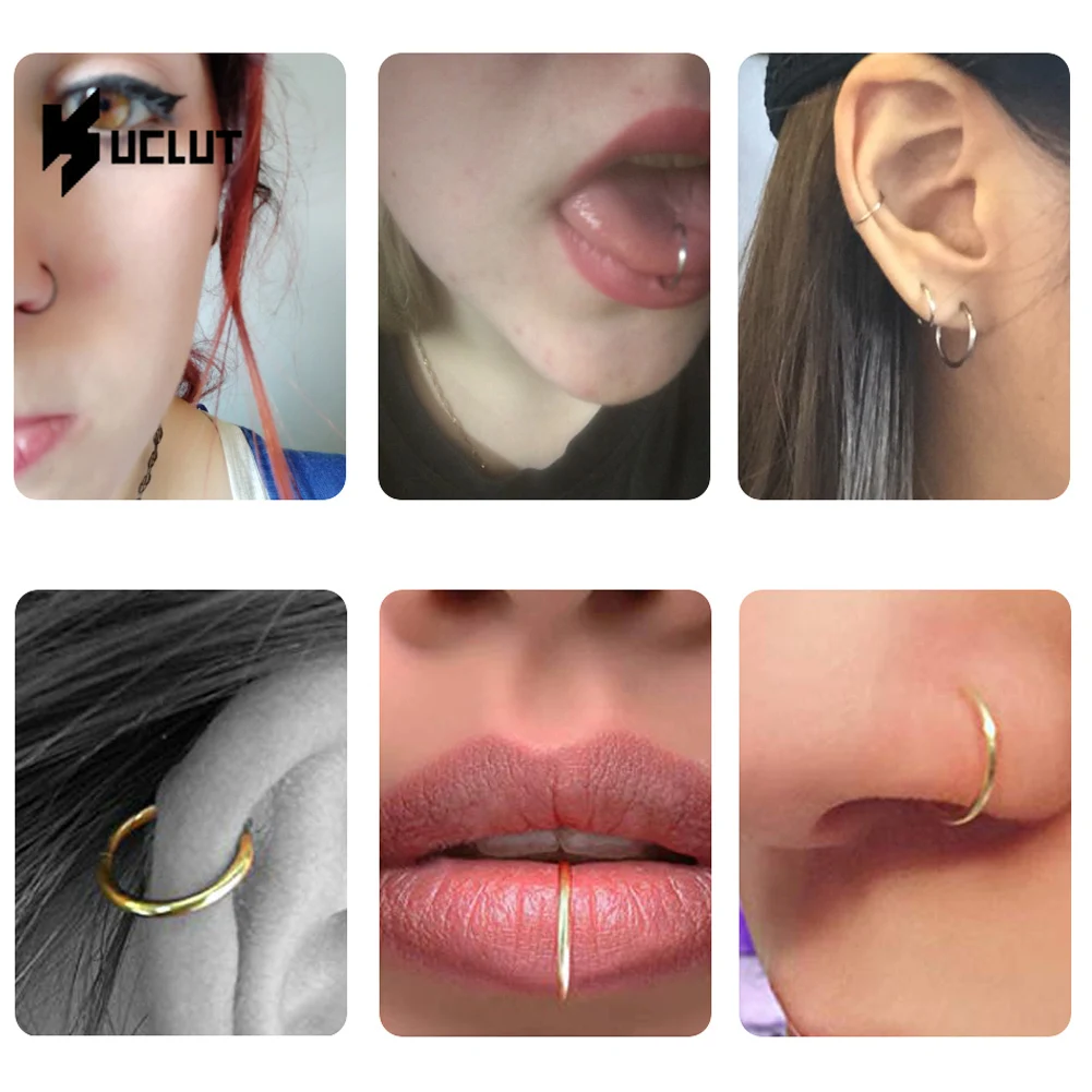 Cross-border Special Stainless Steel Jewelry Human Puncture Jewelry Closed Round Earring Earrings Nose Ring
Cross-border Special Stainless Steel Jewelry Human Puncture Jewelry Closed Round Earring Earrings Nose Ring