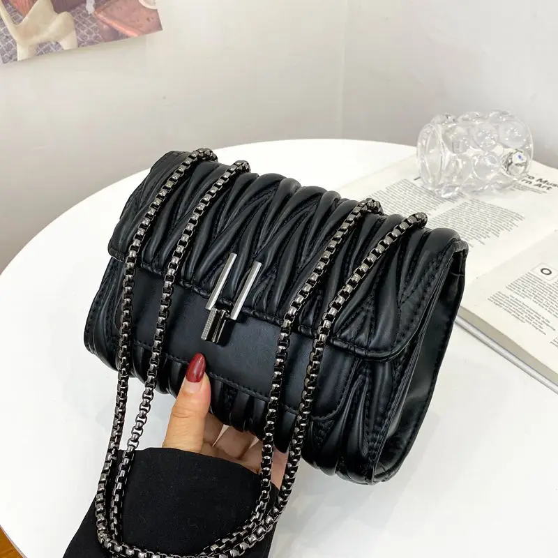 Bag Women 2021 New Trendy Fashion Ladies Personality Small Square Bag Chain Fold Women's Shoulder Messenger Bag
Bag Women 2021 New Trendy Fashion Ladies Personality Small Square Bag Chain Fold Women's Shoulder Messenger Bag