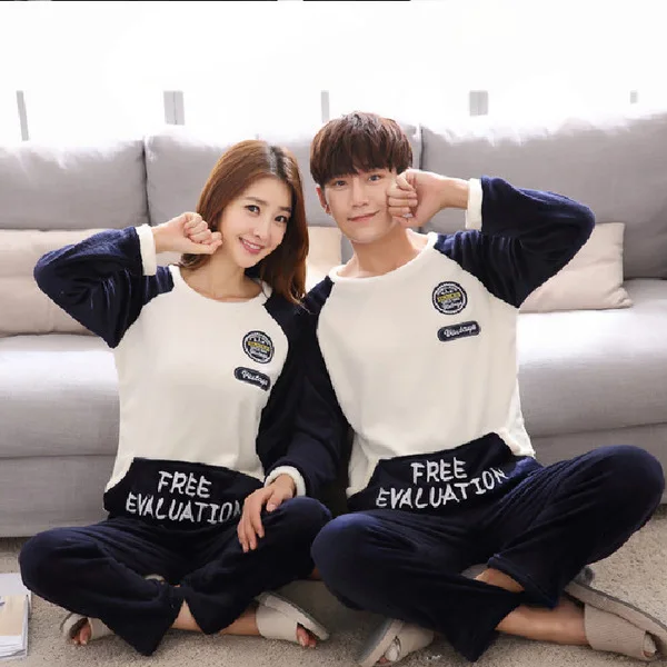 Autumn and Winter Pajamas Coral Velvet Thickening Couple Suit Cartoon Loose Sweet Long-sleeved Round Neck Pajama Set Women
Autumn and Winter Pajamas Coral Velvet Thickening Couple Suit Cartoon Loose Sweet Long-sleeved Round Neck Pajama Set Women