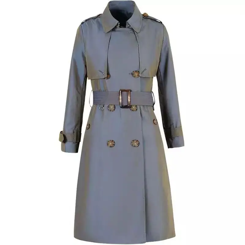 Autumn Fashion Women's Windbreaker Female Mid-Length Trench Coat With Belt Double Breasted Women Clothing
Autumn Fashion Women's Windbreaker Female Mid-Length Trench Coat With Belt Double Breasted Women Clothing