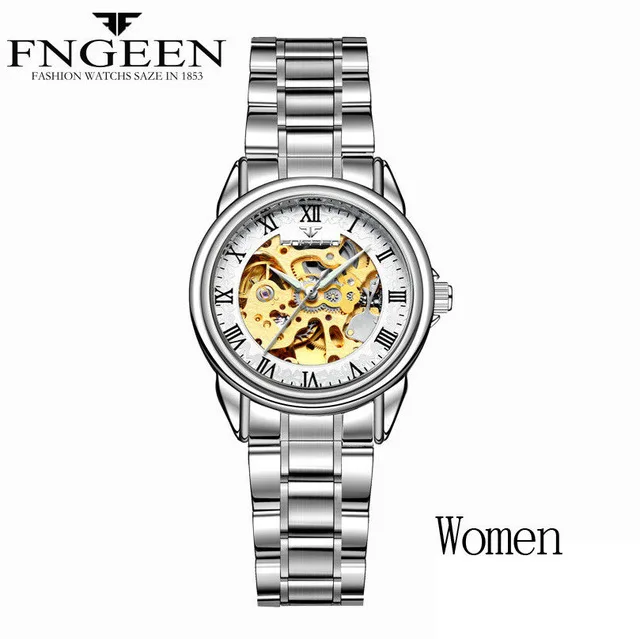 New Fashion Luxury Brand Skeleton Women Mechanical Watch Female Clock Automatic Mechanical Watches For Women Silver Montre Femme
New Fashion Luxury Brand Skeleton Women Mechanical Watch Female Clock Automatic Mechanical Watches For Women Silver Montre Femme