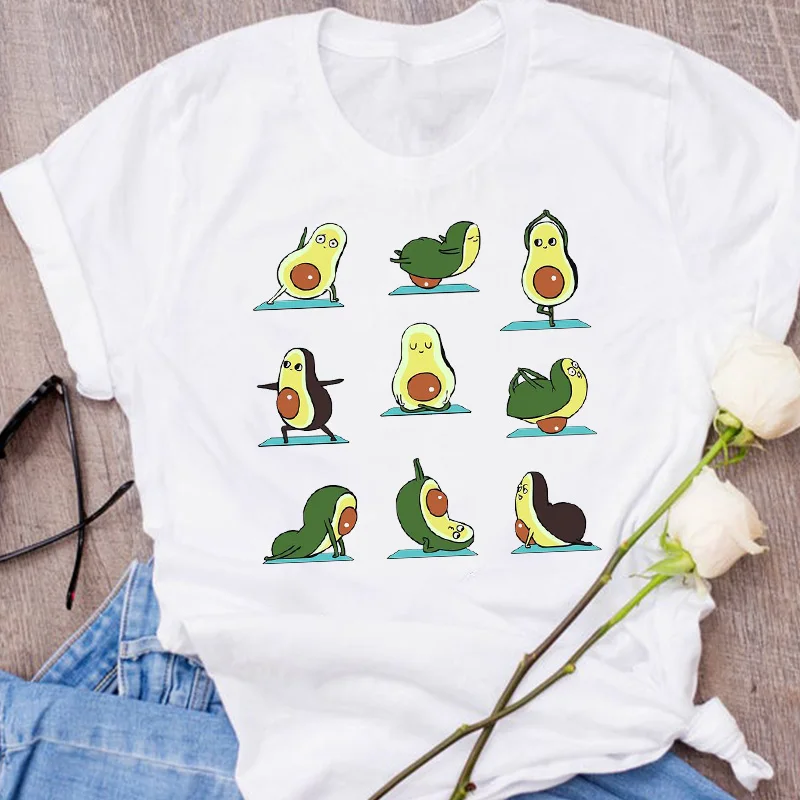 Women's Avocado Print T-shirt Fashion Casual Cute 90s Style Retro Women's T-shirt Fruit Harajuku Tops Female Clothing Streetwear
Women's Avocado Print T-shirt Fashion Casual Cute 90s Style Retro Women's T-shirt Fruit Harajuku Tops Female Clothing Streetwear