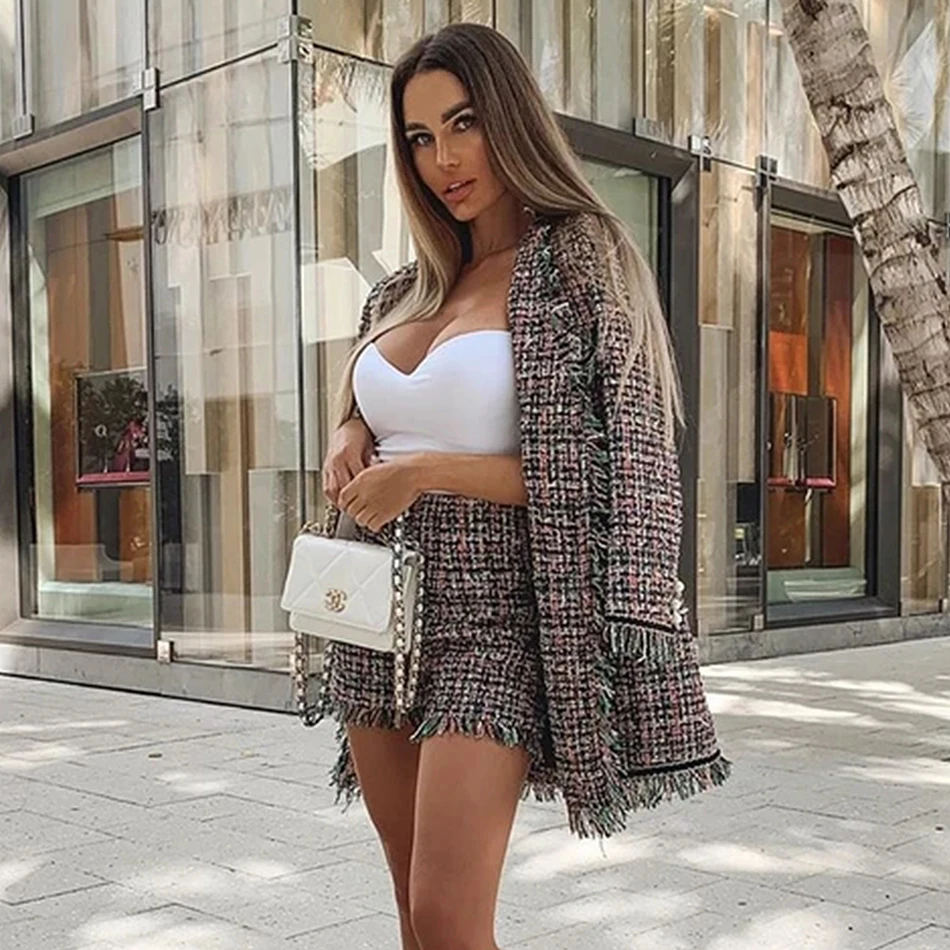 Winter Wear New Tassel Tweed 2 Two-Piece Suit Fashion Beaded Coat + High Waist Shorts Casual Party Suit 2020 Women'S Clothing
Winter Wear New Tassel Tweed 2 Two-Piece Suit Fashion Beaded Coat + High Waist Shorts Casual Party Suit 2020 Women'S Clothing