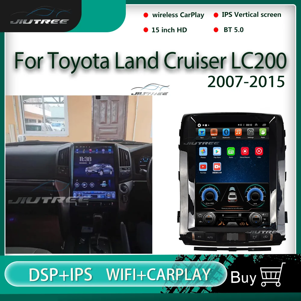 15' Android Car Radio For Toyota Land Cruiser LC200 2007-2015 GPS Navigation Multimedia Player 2 Din Auto Stereo Tape Recorder
15' Android Car Radio For Toyota Land Cruiser LC200 2007-2015 GPS Navigation Multimedia Player 2 Din Auto Stereo Tape Recorder