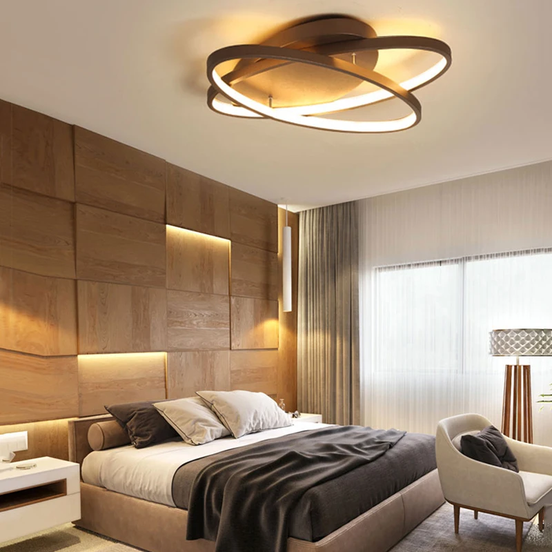 Modern Bedroom Ceiling Light Indoor LED Coffee White Home Lighting Decoration For Living Room Dining Room Kitchen Lustre Lamp
Modern Bedroom Ceiling Light Indoor LED Coffee White Home Lighting Decoration For Living Room Dining Room Kitchen Lustre Lamp