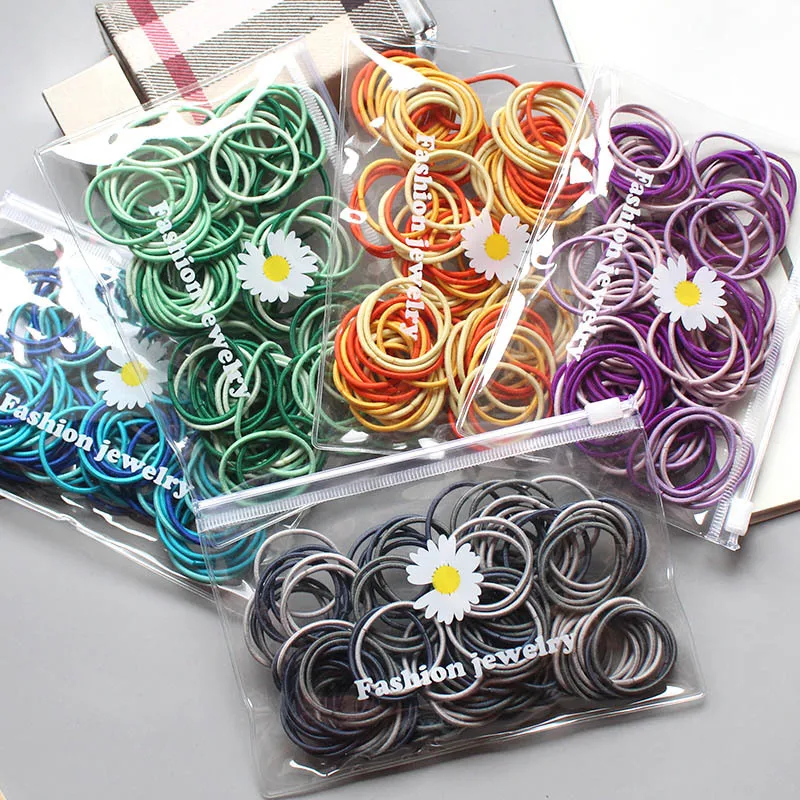 100PCS/Lot New Girls Cute Colorful Basic Elastic Hair Bands Tie Gum Scrunchie Ring Rubber Bands Children Fashion Hair Accessorie
100PCS/Lot New Girls Cute Colorful Basic Elastic Hair Bands Tie Gum Scrunchie Ring Rubber Bands Children Fashion Hair Accessorie