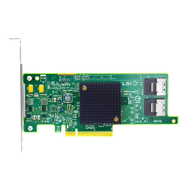 Адаптер хост шины 9207 8i LSI SATA + контроллер SAS PCIe3.0 X8 6g SFF8087 * 2|Платы расширения| |
