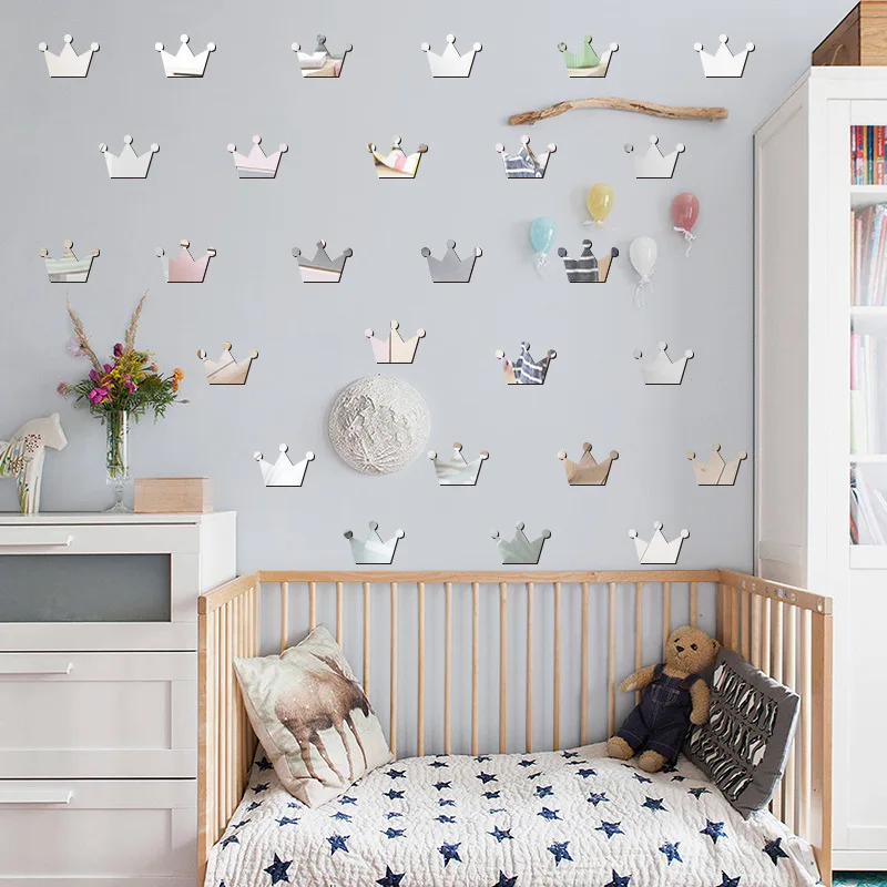 2 kind Gold /Silver Cartoon Princess Crown Mirror Wall Sticker for Children's Room Kindergarten Girl Decorative Acrylic
2 kind Gold /Silver Cartoon Princess Crown Mirror Wall Sticker for Children's Room Kindergarten Girl Decorative Acrylic