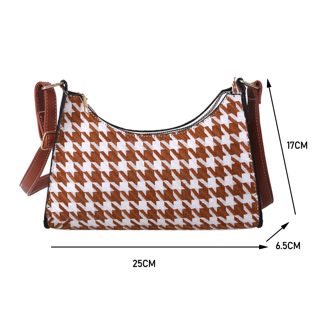 Fashion Exquisite Shopping Bag Vintage Plaid Pattern Shoulder Messenger Bag Street Women Leather Handbag Hobos
Fashion Exquisite Shopping Bag Vintage Plaid Pattern Shoulder Messenger Bag Street Women Leather Handbag Hobos