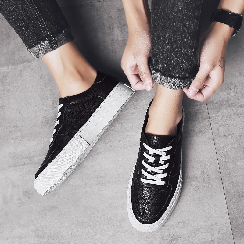 Zapatillas Casual Hombre Mens Shoes Casual Leather Sports For Men Black 2020 Man Male Shoe Leisure Fashion Sneaker Causal
Zapatillas Casual Hombre Mens Shoes Casual Leather Sports For Men Black 2020 Man Male Shoe Leisure Fashion Sneaker Causal