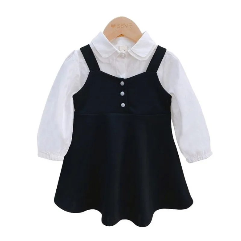 DFXD/2-8Yrs одежда для малышей для девочек, комплект одежды для новорожденных мальчиков в Корейском стиле; Сезон осень; Цвет белый пышная блуза пряжа короткий рукав рубашка + плиссированная юбка; Комплект детской одежды из 2 предметов 
DFXD/2-8Yrs одежда для малышей для девочек, комплект одежды для новорожденных мальчиков в Корейском стиле; Сезон осень; Цвет белый пышная блуза пряжа короткий рукав рубашка + плиссированная юбка; Комплект детской одежды из 2 предметов