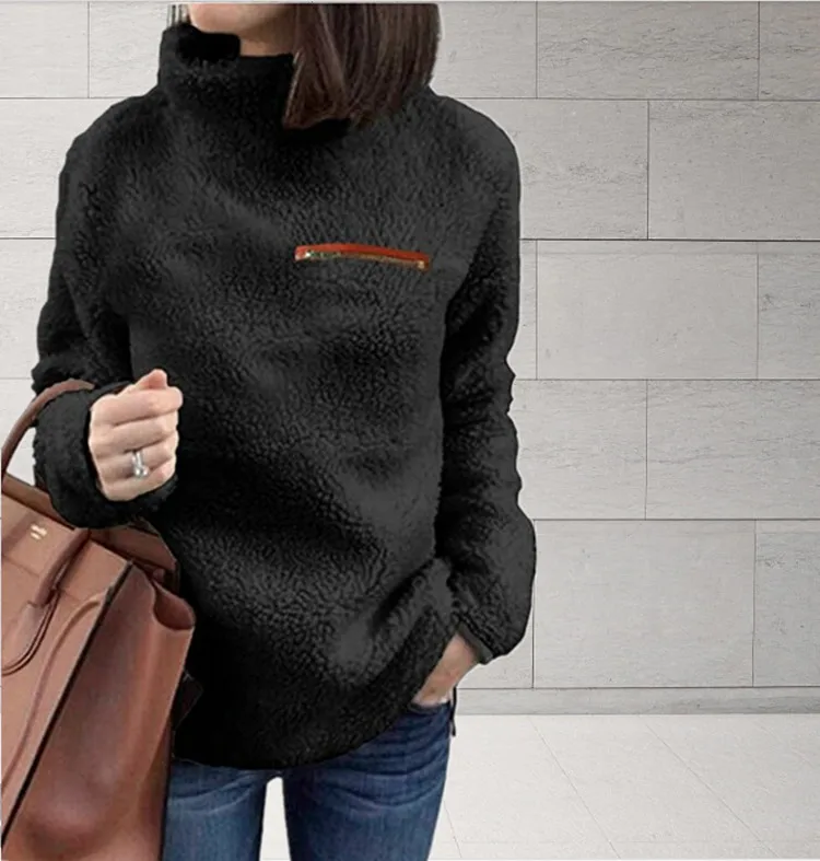 Autumn Fashion Long Sleeve Warm Sweater Women Zipper High Collar Pullover Turtleneck Knitted Sweaters Women's Clothing Plus Size
Autumn Fashion Long Sleeve Warm Sweater Women Zipper High Collar Pullover Turtleneck Knitted Sweaters Women's Clothing Plus Size