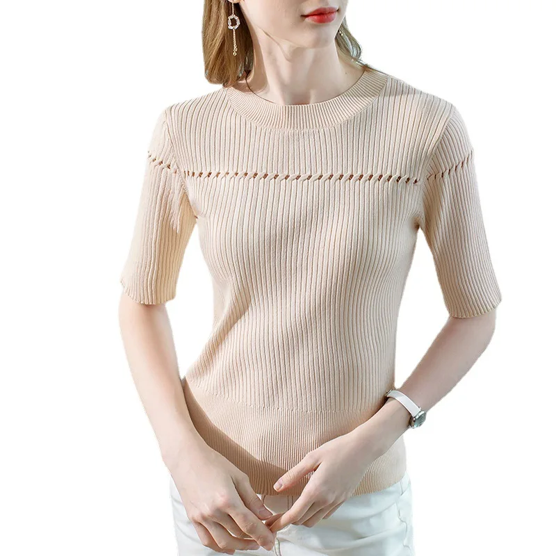 Sleeve Knit a Female In The Spring Of 2021 The New Top Five Temperament Round Collar Small Unlined Upper Garment Sleeve Blouse
Sleeve Knit a Female In The Spring Of 2021 The New Top Five Temperament Round Collar Small Unlined Upper Garment Sleeve Blouse