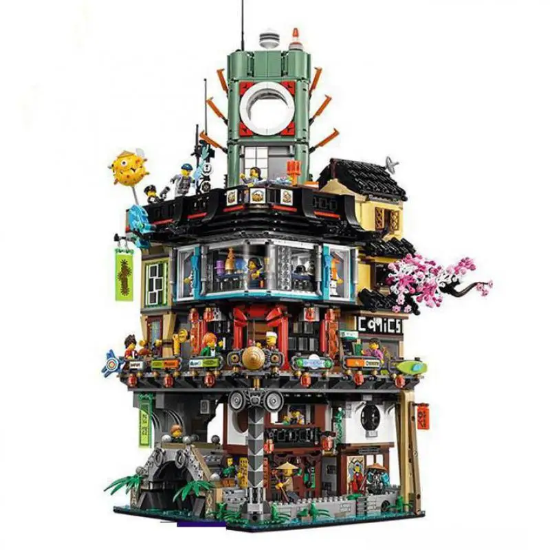 Lepining DHL 06066 4953 шт Ninjago Город мастеров Spinjitzu строительные блоки кирпичи игрушки 70620