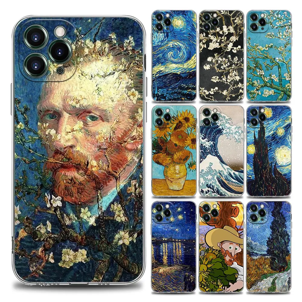 Van Gogh Painting Clear Phone Case for iPhone 11 12 13 Pro Max 7 8 SE XR XS Max 5 5s 6 6s Plus Soft Silicon
Van Gogh Painting Clear Phone Case for iPhone 11 12 13 Pro Max 7 8 SE XR XS Max 5 5s 6 6s Plus Soft Silicon