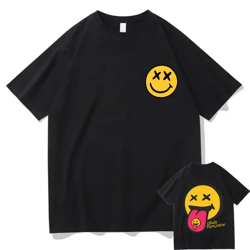 Louis Tomlinson Smiley Print Tshirt Men Women Casual Fashion Tee Short Sleeve Man Oversized T Shirts High Quality Cotton T-shirt
Louis Tomlinson Smiley Print Tshirt Men Women Casual Fashion Tee Short Sleeve Man Oversized T Shirts High Quality Cotton T-shirt