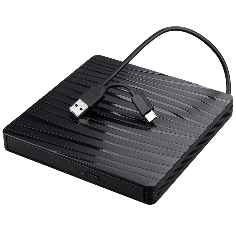 2 в 1 Тип Type C USB 3 0 внешний CD DVD приводом высокого Скорость Портативный Оптический