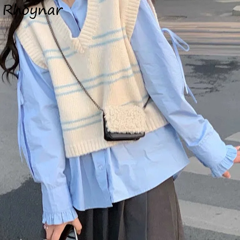 Sweater Vest Women Striped V-neck Spring Autumn Girls Kawaii Simple All-match Soft Ins Cropped Clothing Female Holiday Leisure
Sweater Vest Women Striped V-neck Spring Autumn Girls Kawaii Simple All-match Soft Ins Cropped Clothing Female Holiday Leisure